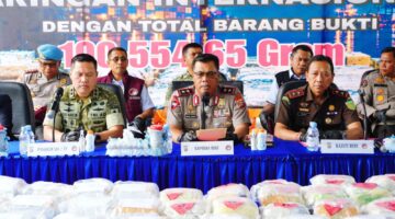 Operasi Sarang Narkoba Polda Riau Sita 100 Kg Narkotika